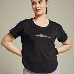 MKH Women Typography Printed Drop-Shoulder Sleeves T-shirt-picture-9