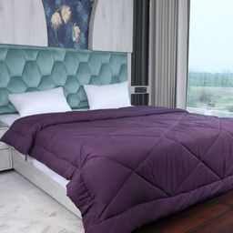 AJISH Purple Mild Winter 233 GSM Double Bed Comforter-image-67