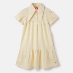 Blue Giraffe Tiered Shirt Midi Dress-picture-19