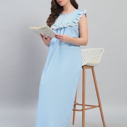 SEPHANI Pure Cotton Maxi Nightdress-image-85
