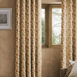 CASABLEU Brown Set of 2 Geometric Door Curtain-image-24