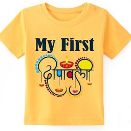 BLUSHES Unisex Typography Printed Round Neck Cotton T-shirt-picture-18