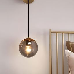 KINIS Gold-Toned and Grey Metal Spherical Shaped Wall Lamp-15
