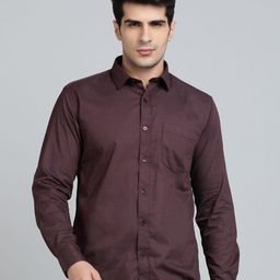 Greenfibre Men Spread Collar Micro Ditsy Printed Cotton Casual Shirt-image-70
