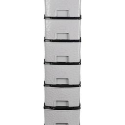 SUMOWARE INDUSTRIES Black & Grey Textured 6-Layer Multipurpose Modular Drawer image 3