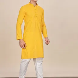 Anouk Men Thread Work Kurta image 4