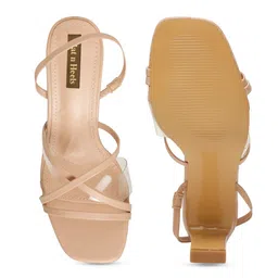 Flat n Heels Block Sandals with Buckles image 2