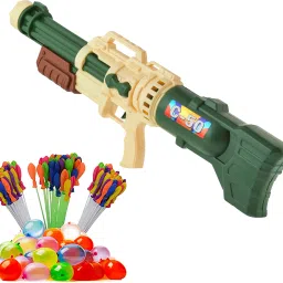 (1 Pichkari+ 3 Magic Balloon)High Pressure Long Water Gun Toy Pichkari for Kids Water Gun-image-50