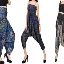 Printed Rayon, Cotton Women Harem Pants-image-66