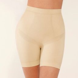 SHOP THE EDIT Mid-Rise Tummy & Thigh Shapewear-image-81