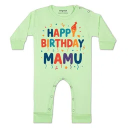 Arvesa Kids-Unisex Green Cotton Rompers-picture-39