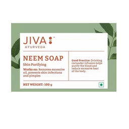 Jiva Set Of 4 Ayurveda Neem Soap For Deep Cleansing 100 g Each image 3