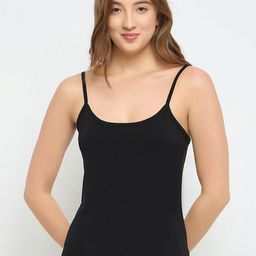 Clovia Cotton Scoop Neck Camisole-image-7