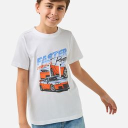 Juniors by Babyshop Boys Printed Pure Cotton T-shirt-image-62