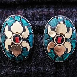 Grace Collections Women Turquoise Blue Earrings-image-97