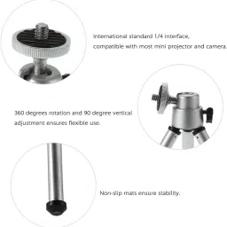 BUFONA Mini Tripod with Ball Head Camera Phone Rotating Flexible Tripod Stand Holder Tripod, Tripod Kit, Tripod Clamp, Tripod Ball Head image 5