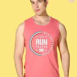 WOOSTRO Pack Of 2 Printed Super Combed Cotton Gym Vests VWS26(ALONE RUST)(RUN PEACH)-image-50