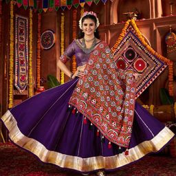 ODETTE Embroidered Made to Measure Lehenga & Semi-Stitched Blouse With Dupatta-picture-0