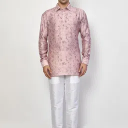 Arihant Rai Sinha Men Floral Printed Regular Kurta with Trousers-image-97
