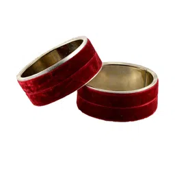 Vidhya Kangan Red Brass Bangles-image-9