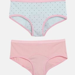 mackly Girls Pack Of 2 PrintedLeak Proof Period Briefs GPPP-03-02-image-89