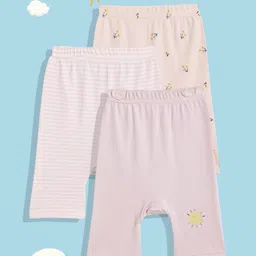 mothercare Girls Pack of 3 Striped Shorts-image-63