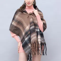 ELLIS Unisex Checked Acrylic Mufflers-image-61