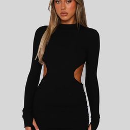 LULU & SKY Cut-Out Backless Bodycon Mini Dress-image-30