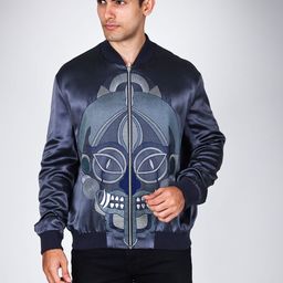 Arya Giri Men Cotton Crop Sporty Jacket with Patchwork-29