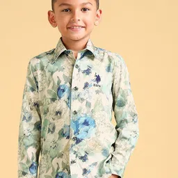 U.S. Polo Assn. Kids Boys Classic Opaque Printed Casual Shirt-picture-31
