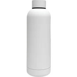 SuperGeneriX White Single Stainless Steel Solid Double Wall Vacuum Water Bottle-17
