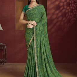 DIVASTRI Printed and Lace Work Saree-picture-21
