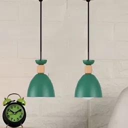 KINIS Green & Black 2 Pieces Aluminium Quirky Ceiling Lamp-21