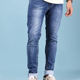V-Mart Men Cotton Denim Mid-Rise Light Fade Jeans-image-21