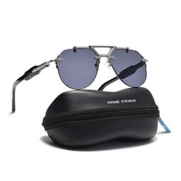 Voyage Unisex Aviator UV Protected Sunglasses 98246MG5886-image-70
