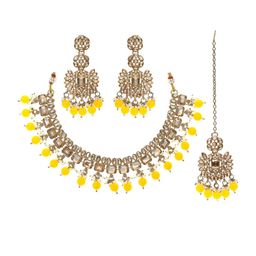 zarmar fashion Women YellowJewellery Set-image-43