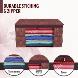 Kuber Industries Maroon Set of 6 Regular Drawer Organiser Organisers image 4