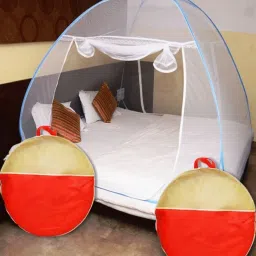 Nylon Kids Washable Double Bed Foldable Mosquito Net-13