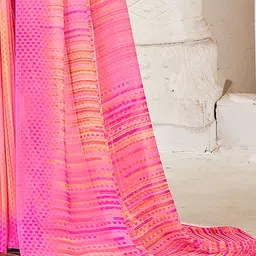 Anouk Rustic Pure Georgette Dabu Saree image 3