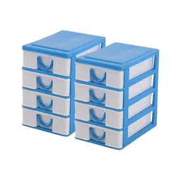 RUBOXA White Set of 2 Regular Desk Organiser Organisers-image-1