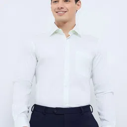 Raymond Contemporary-Fit Semi-Cutaway Collar Formal Shirt-image-33