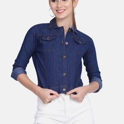 BUY NEW TREND Women Lightweight Denim Jacket with Embroidered-picture-25