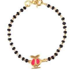Elegante kids Kids Sterling Silver Handcrafted Gold-Plated Wraparound Bracelet-42