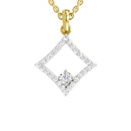 Sparkles Square Lab Grown Diamonds Pendant-image-88