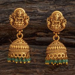 Kushal's Fashion Jewellery Dome Shaped Jhumkas Earrings-9