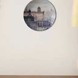 THE QUIRKY HOME White & Beige European Dream Printed Ceramic Wall Plates-image-29
