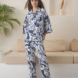 SANSKRUTIHOMES Printed Shirt With Trouser Co-Ords-image-121