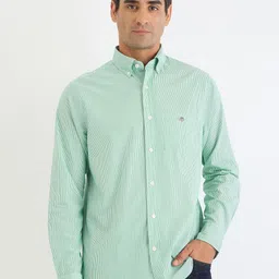 GANT Men Bengal Stripes Opaque Striped Casual Shirt-image-28