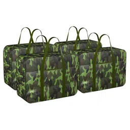 Kuber Industries Green Set of 4 Regular Multi-Utility Organisers-13