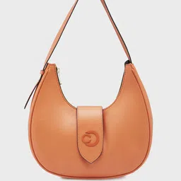 Caprese Women Solid Half Moon Leather Handheld Bag-54